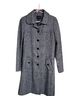Lands' End 53% Wool 32% Rayon 15% Nylon 100% Polyester Gray Coat Size 8 - photo 1