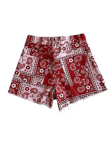 Lisa Says Gah Bandana Print Shorts Shorts (view 2)