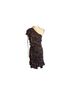 Veronica Beard 100% Silk Floral Red Black Cocktail Dress Size 10 - photo 2