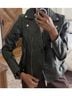 Sam Edelman Green Faux Leather Jacket Size S - photo 3