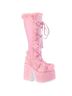 Demonia Pink White Boots Size 10 - photo 1
