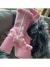 Demonia Pink White Boots Size 10 - photo 3