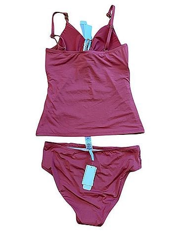 Tommy Bahama Ruched V-Neck Two Piece Swimsuit (view 2)