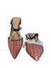 Ann Taylor Chevron-herringbone Blue Red Heels Size 6 1/2 - photo 1
