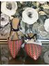 Ann Taylor Chevron-herringbone Blue Red Heels Size 6 1/2 - photo 5