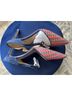 Ann Taylor Chevron-herringbone Blue Red Heels Size 6 1/2 - photo 9