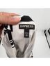 Express 100% Polyester Print Black White Jumpsuit Size XS - photo 3