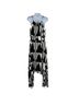 Express 100% Polyester Print Black White Jumpsuit Size XS - photo 2
