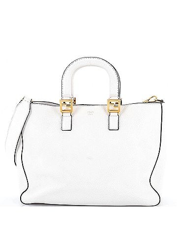 Fendi Selleria FF Handle Tote Leather Medium (view 1)