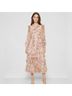 Needle & Thread Floral Pink Multi Color Cocktail Dress Size 4 - photo 4