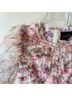 Needle & Thread Floral Pink Multi Color Cocktail Dress Size 4 - photo 5