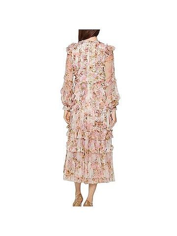 Needle & Thread Meadow Floral Ruffle Ballerina Dress Cocktail Dress (view 2)