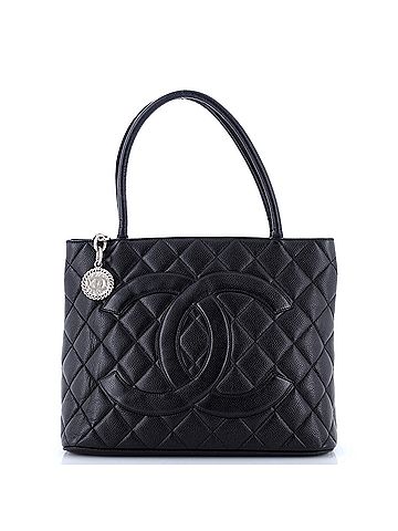 Chanel Medallion Tote Quilted Caviar (view 1)