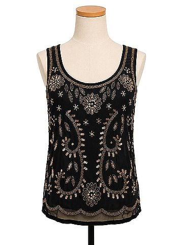 Passport Vintage Y2K Sequined  Tank Top (view 1)