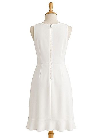 Betsey Johnson Scuba Crepe Faux Wrap Tank Cocktail Dress (view 2)