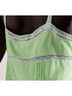 LoveShackFancy 100% Polyester Green White Tank Top Size XL - photo 5