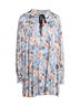 Free People 100% Polyester Floral Blue Orange Casual Dress Size M - photo 1