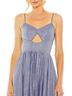Mac Duggal 100% Polyester Print Blue Gold Cocktail Dress Size 12 - photo 4