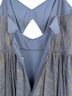 Mac Duggal 100% Polyester Print Blue Gold Cocktail Dress Size 12 - photo 10