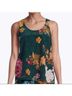 Johnny Was 100% Silk Floral Green Tank Top Size M - photo 6