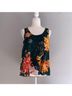 Johnny Was 100% Silk Floral Green Tank Top Size M - photo 11