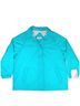Current Seen Sport 100% Nylon 100% Cotton Solid Blue Teal Windbreaker Size 22 - photo 7