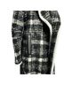 Veronica Beard Plaid Black White Yellow Coat Size M - photo 6