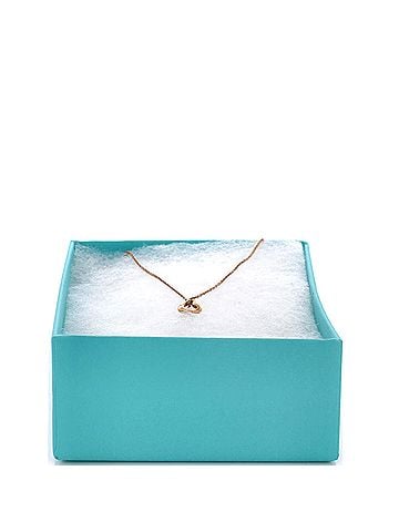 Tiffany & Co. Elsa Peretti Open Heart Pendant Necklace 18K Rose Gold 7mm (view 2)