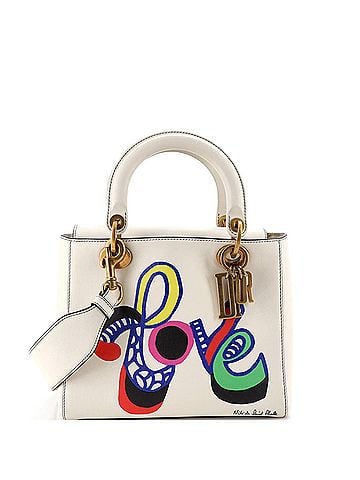 Christian Dior Supple Lady Dior Bag Limited Edition Niki de Saint Phalle Printed Leather Medium (view 1)