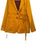 Sies Marjan 100% Wool 100% Wool Solid Yellow Blazer Size 6 - photo 4