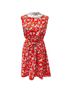 Gap Floral Orange Casual Dress Size L - photo 1