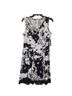 Studio One 100% Polyester Floral Black White Casual Dress Size 6 - photo 1