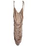 Aritzia Plaid Pink Ivory Cocktail Dress Size L - photo 3