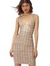 Aritzia Plaid Pink Ivory Cocktail Dress Size L - photo 1