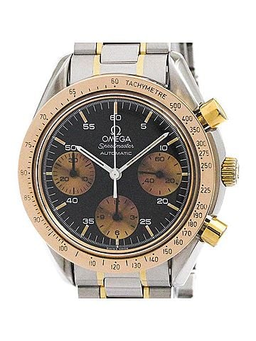 Omega OMEGA Speedmaster Automatic 18K Gold Steel Mens Watch 175.0033 Polished (view 1)