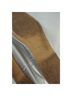 Mango 100% Faux Leather Solid Silver Flats Size 9 - photo 6