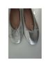 Mango 100% Faux Leather Solid Silver Flats Size 9 - photo 5