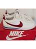 Nike 100% Leather White Red Sneakers Size 6 1/2 - photo 3