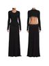 Ramy Brook Solid Black Cocktail Dress Size 6 - photo 1