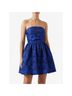 Amanda Uprichard 100% Polyester Floral Blue Cocktail Dress Size S - photo 3
