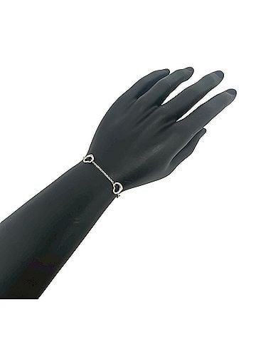 Tiffany & Co. TIFFANY&Co. Tiffany Vintage Open Heart Bracelet, Sterling Silver 925, Accessory, Silver, Item Number 73681 (view 2)