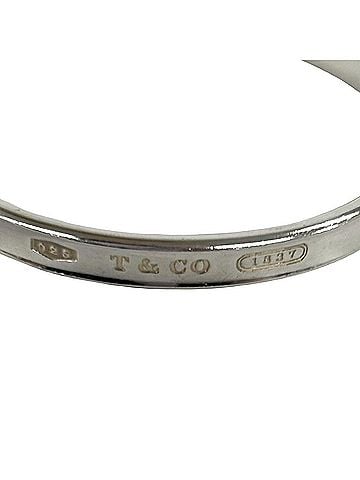 Tiffany & Co. TIFFANY&Co. Tiffany Logo Engraved Narrow Bangle, Sterling Silver 925 Bracelet, Accessory, Silver, 45837 (view 2)