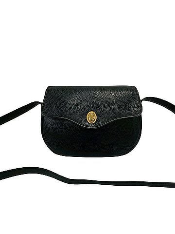 Christian Dior Christian Dior Vintage CD Logo Hardware Leather Shoulder Bag Pouch Sacoche Black 25147 (view 1)