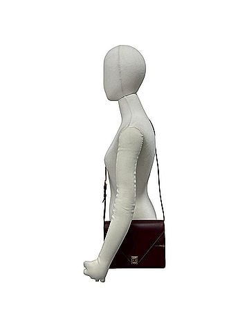Cartier CARTIER Vintage Must Line Logo Hardware Calf Leather Shoulder Bag Bordeaux 42157 (view 2)