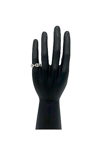 Hermès HERMES Chaine d'Ancre Enchainée Ring, Sterling Silver 925, Accessory, Item No. 35517 (view 2)