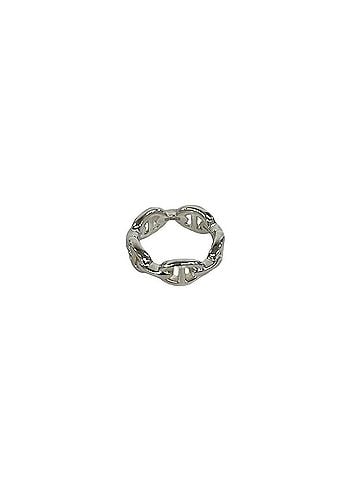 Hermès HERMES Hermes Enchainée Ring, Sterling Silver 925, Men's and Women's Accessory, Silver, 35510 (view 1)