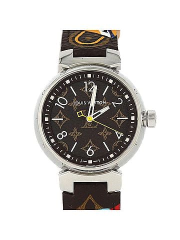 Louis Vuitton Louis Vuitton Tambour Monogram QA071 SS Quartz Watch (view 1)