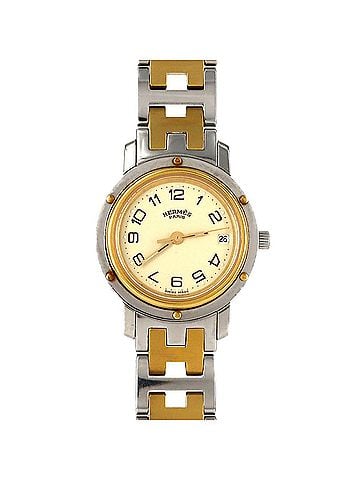 Hermès Hermes Clipper Combination SSxGP Quartz Watch (view 1)