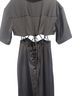 Christopher Esber Plaid Solid Black Cocktail Dress Size 8 - photo 9