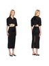 Christopher Esber Plaid Solid Black Cocktail Dress Size 8 - photo 1